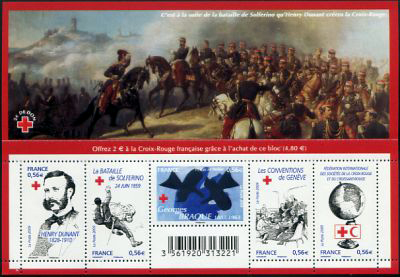 timbre N° F4386, Carnet Croix Rouge