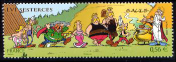 timbre N° 4427, Astérix et ses amis