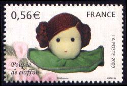 timbre N° 4396, Poupée de collection