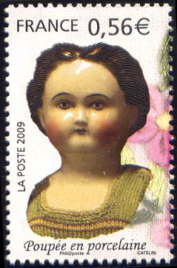 timbre N° 4394, Poupée de collection, Poupée en porcelaine
