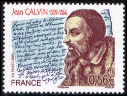 timbre N° 4356, Jean Calvin théologien