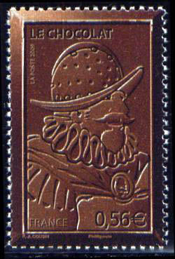 timbre N° 4359, Le chocolat, Hernán Cortés