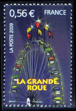 timbre N° 4379, Fête foraine (la grande roue)