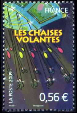 timbre N° 4378, Fête foraine (les chaises volantes)