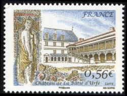 timbre N° 4367, Château de la Batie d'Urfé dans le Forez