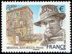 timbre N° 4371, Mémorial Jean Moulin