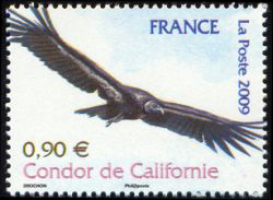 timbre N° 4375, Animaux en danger (le condor de Californie)