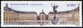 timbre N° 4370, Bordeaux, préfecture du département de la Gironde