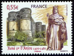 timbre N° 4326, René 1er d'Anjou (1409-1480) - Dernier prince d'Anjou