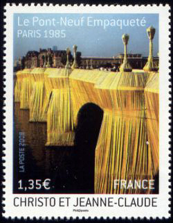 timbre N° 4369, Le Pont Neuf empaqueté Paris 1985