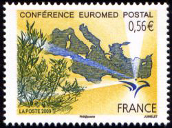 timbre N° 4422, Conférence Euromed Postal
