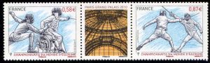 timbre N° 4510-4511, Championnats du monde d'escrime