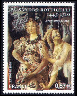 timbre N° 4519, Sandro Botticelli, peintre italien né à Florence