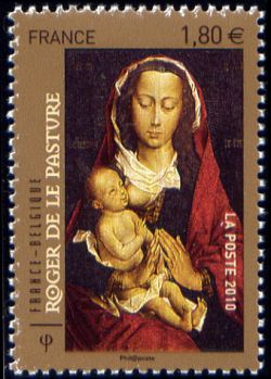 timbre N° 4525, Roger de Le Pasture fit traduire littéralement son nom en « Van der Weyden »