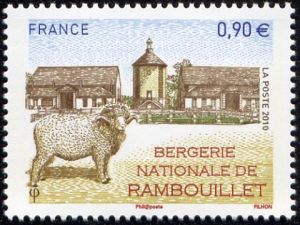 timbre N° 4444, La bergerie nationale de Rambouillet