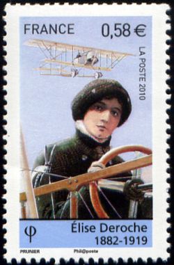 timbre N° 4504, Les pionniers de l'aviation - Elise Deroche (1882-1919)