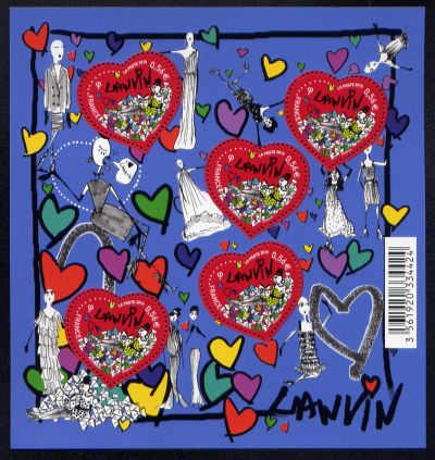 timbre N° 129, Coeur Lanvin