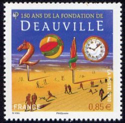 timbre N° 4452, 150 ans de la fondation de Deauville