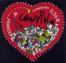 timbre N° 4431, Coeur Lanvin