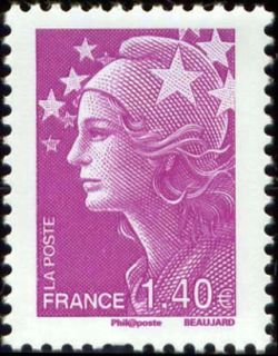timbre N° 4477, Marianne de Beaujard