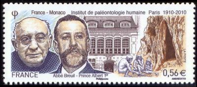 timbre N° 4456, Centenaire de l'institut de Paléontologie humaine