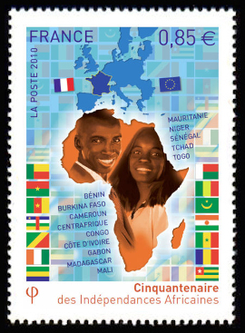 timbre N° xxx4496xxxx, Cinquantenaire des indépendances africaines