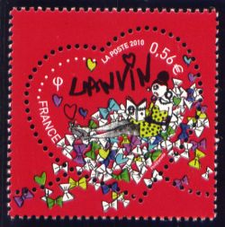 timbre N° 4432A, Coeur Lanvin