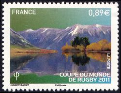 timbre N° 4579, Coupe du monde de Rugby 2011 - Parc national d'Arthur's Pass