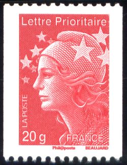 timbre N° 4572, Marianne de l'Europe (Marianne de Beaujard)