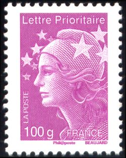 timbre N° 4570, Marianne de l'Europe (Marianne de Beaujard)