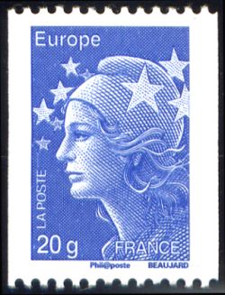 timbre N° 4573, Marianne de l'Europe (Marianne de Beaujard)