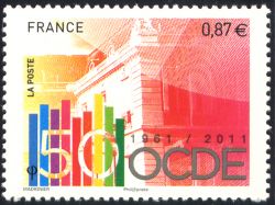 timbre N° 4563, OCDE 50 ans (1961-2011)
