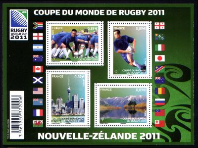 timbre N° F4576, Coupe du monde de Rugby 2011