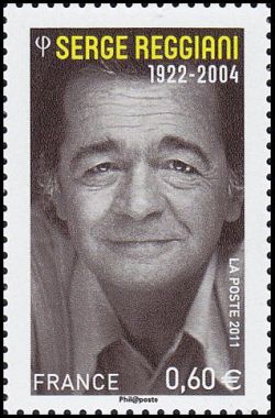  Artistes de la chanson <br>Serge Reggiani (1922-2004), né à Reggio d'Émilie, Italie