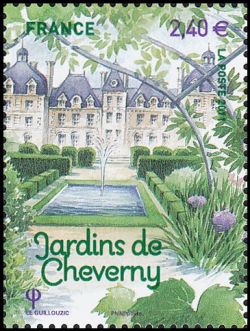 timbre N° 4580, Salon du timbre 2012 - Jardins de France - Cheverny