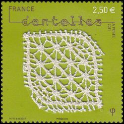 timbre N° 4603, Dentelle mécanique aux fuseaux du Puy-en-Velay et de sa région
