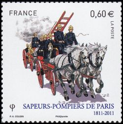 timbre N° 4582, Sapeurs pompiers de Paris