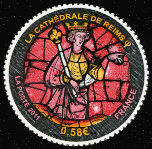 timbre N° 4550, 800éme anniversaire de la cathédrale de Reims