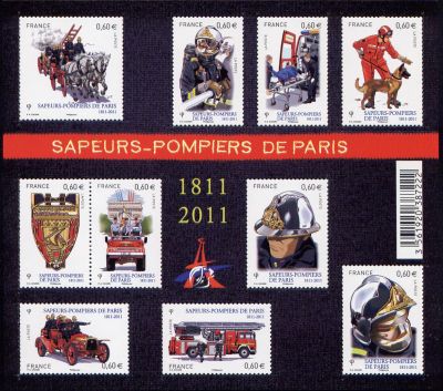 timbre N° F4582, Sapeurs pompiers de Paris