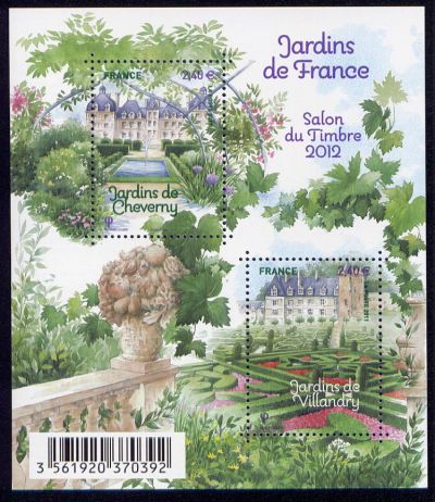 timbre N° F4580, Salon du timbre 2012 - Jardins de France