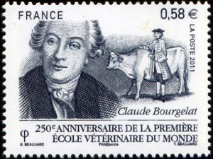 timbre N° 4553, 250ème anniversaire de la première école vétérinaire du monde