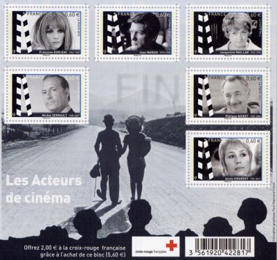 timbre N° F4690, Les acteurs de cinéma