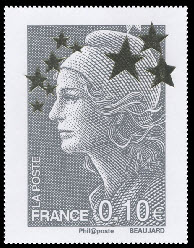 timbre N° 4662C, Marianne de l'Europe étoiles d'or