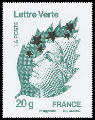 timbre N° 4662M, Marianne de l'Europe étoiles d'or