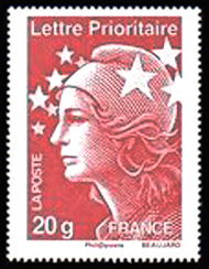 timbre N° 4566, 1er anniversaire de la gamme courrier rapide