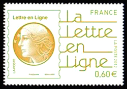 timbre N° 4687, 1er anniversaire de la gamme courrier rapide