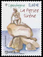 timbre N° 4637, Copenhague ( la petite sirène )