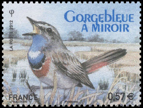  Centenaire de la ligue pour les protection des oiseaux <br>Gorgebleue à miroir