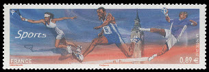 timbre N° 4673, Sports, rencontre sportive interplanétaire de Londres