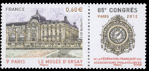 timbre N° 4678, 85ème congrès de la fédération des associations philatéliques au musée d'Orsay